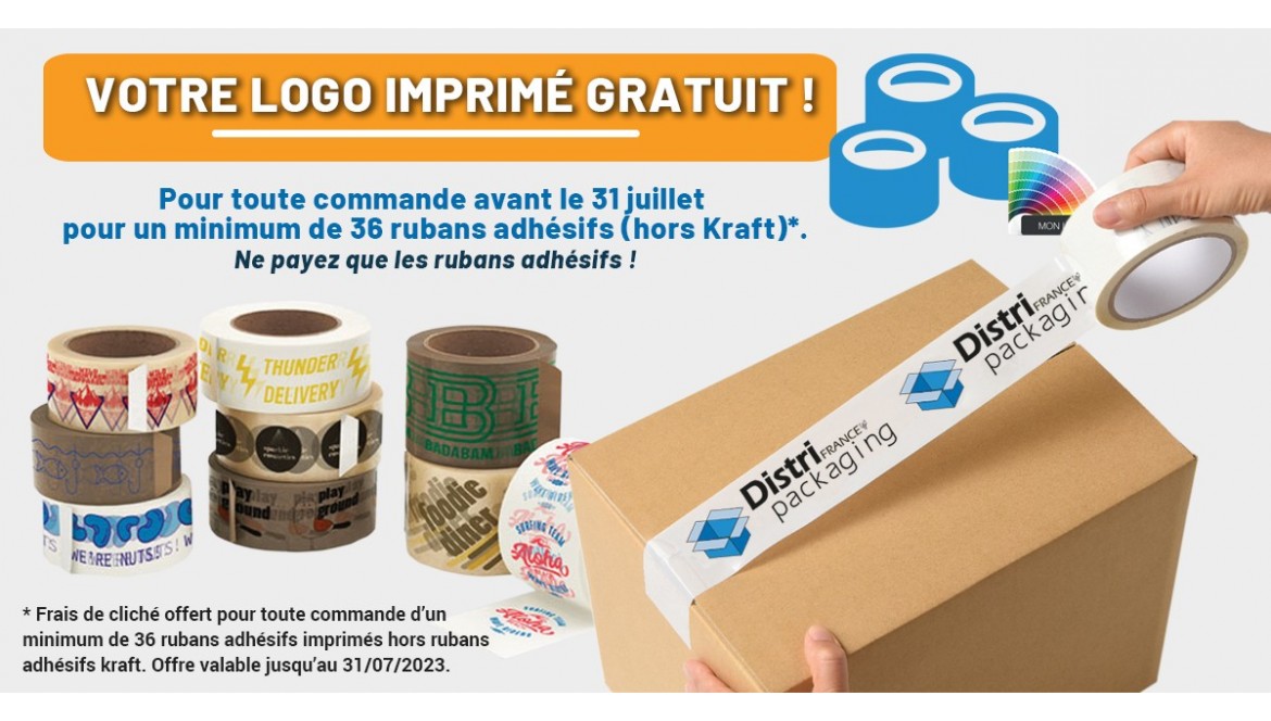 Votre logo gratuit sur nos adhésifs
